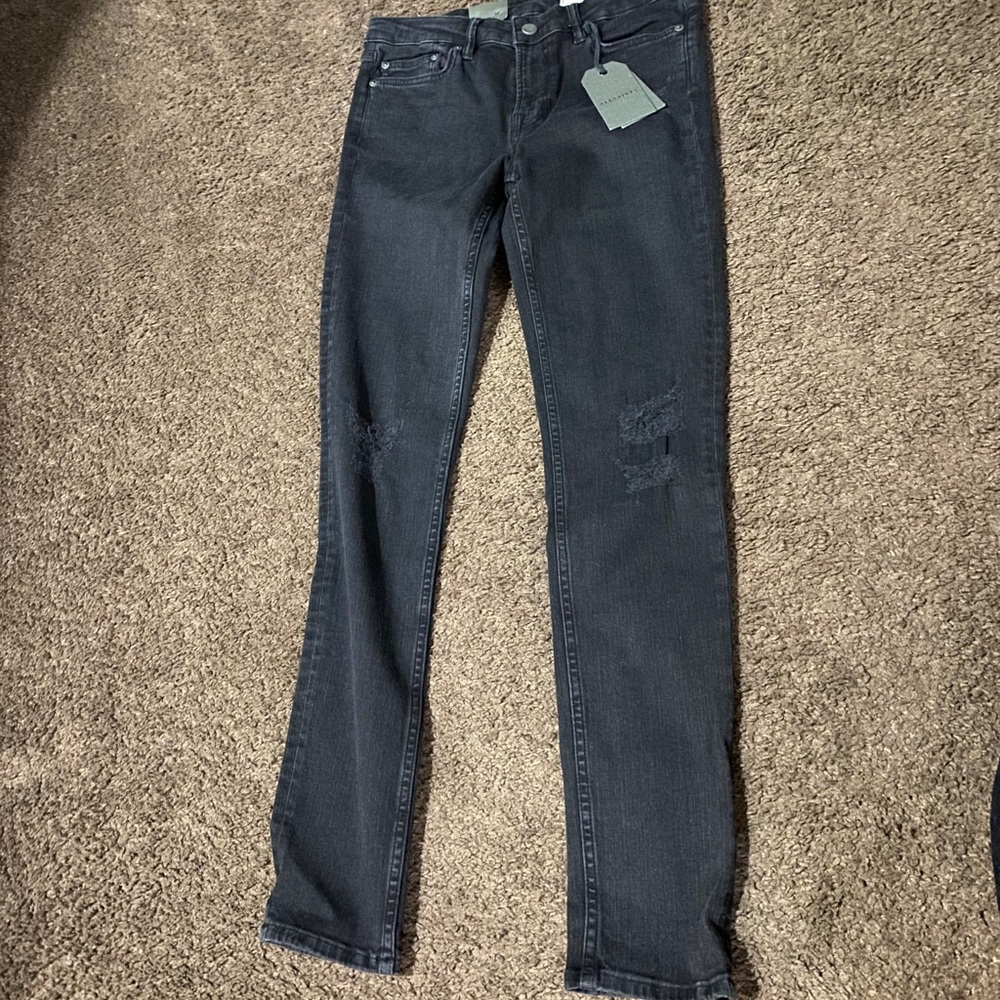 ALL SAINT MAST VINTAGE BLK S 29 - Picture 2 of 5